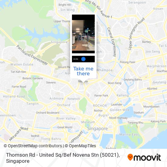 Thomson Rd - United Sq / Bef Novena Stn (50021) map