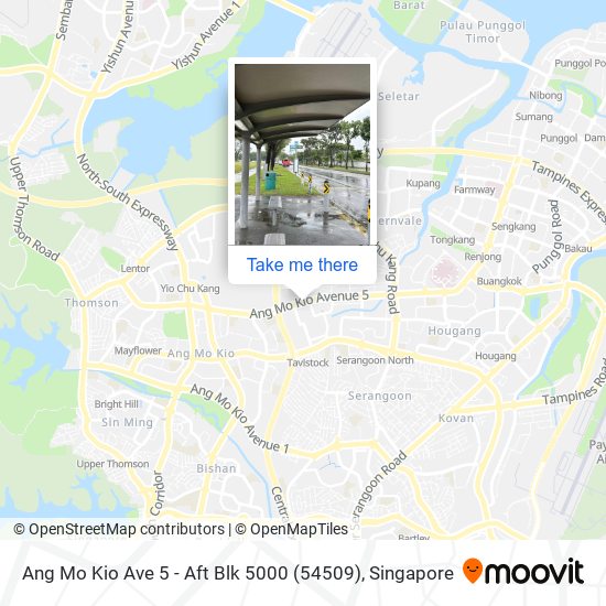 Ang Mo Kio Ave 5 - Aft Blk 5000 (54509)地图