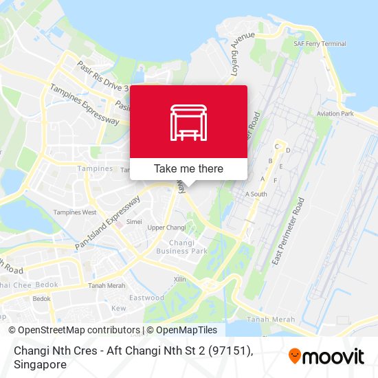 Changi Nth Cres - Aft Changi Nth St 2 (97151) map