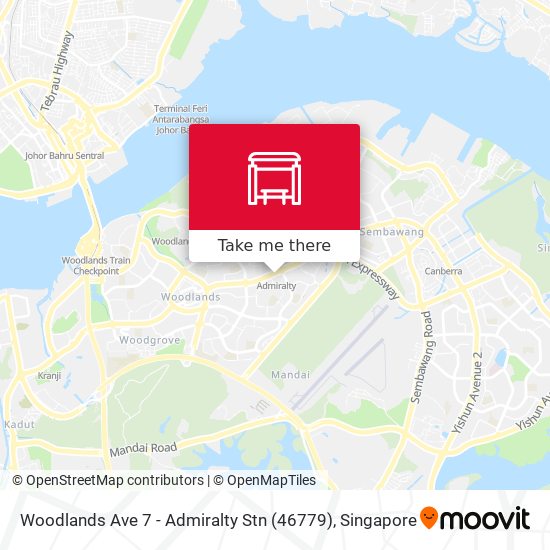 Woodlands Ave 7 - Admiralty Stn (46779) map