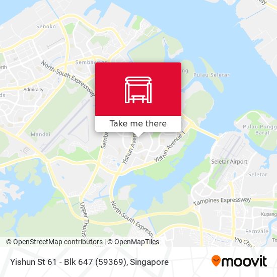 Yishun St 61 - Blk 647 (59369) map