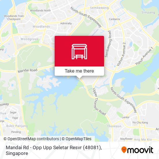 Mandai Rd - Opp Upp Seletar Resvr (48081) map