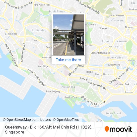 Queensway - Blk 166 / Aft Mei Chin Rd (11029) map