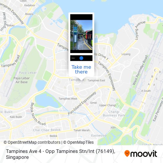 Tampines Ave 4 - Opp Tampines Stn / Int (76149)地图