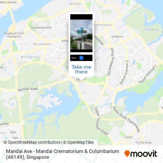 Mandai Ave - Mandai Crematorium & Columbarium (48149) map