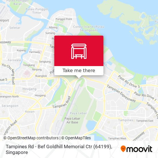 Tampines Rd - Bef Goldhill Memorial Ctr (64199) map