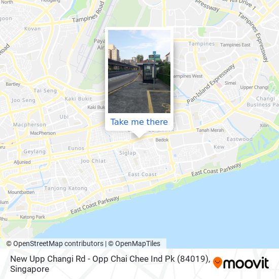 New Upp Changi Rd - Opp Chai Chee Ind Pk (84019) map