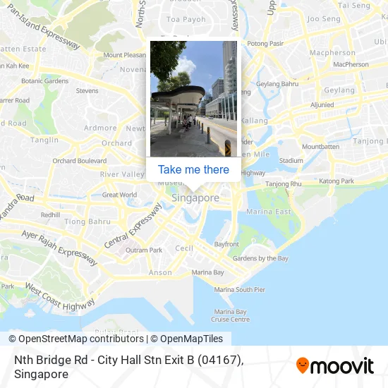 Nth Bridge Rd - City Hall Stn Exit B (04167)地图