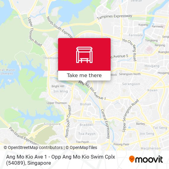 Ang Mo Kio Ave 1 - Opp Ang Mo Kio Swim Cplx (54089) map