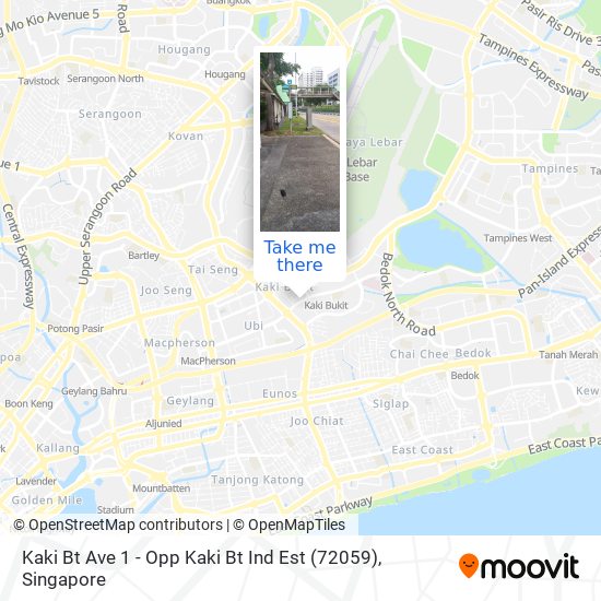 Kaki Bt Ave 1 - Opp Kaki Bt Ind Est (72059) map