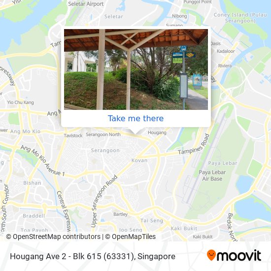 Hougang Ave 2 - Blk 615 (63331) map