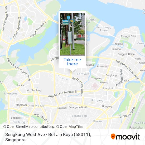 Sengkang West Ave - Bef Jln Kayu (68011) map