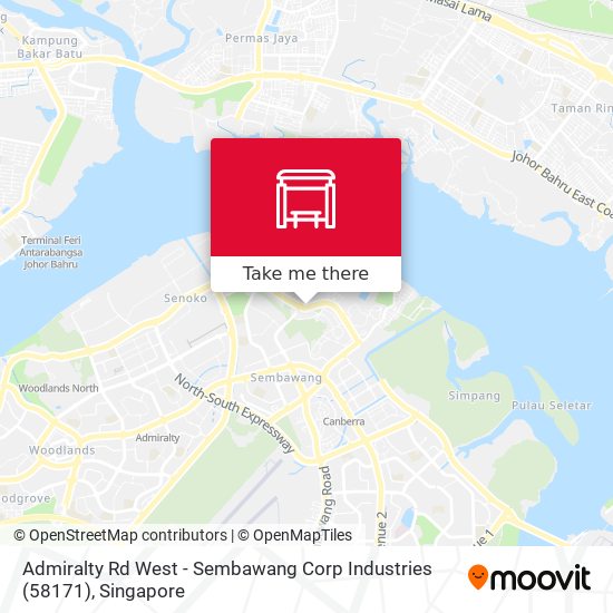 Admiralty Rd West - Sembawang Corp Industries (58171) map