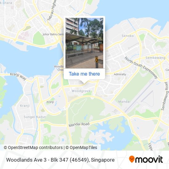 Woodlands Ave 3 - Blk 347 (46549)地图