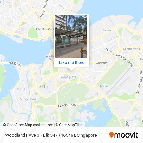 Woodlands Ave 3 - Blk 347 (46549) map