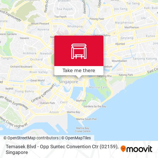 Temasek Blvd - Opp Suntec Convention Ctr (02159) map