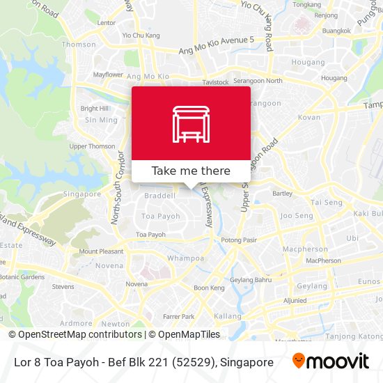 Lor 8 Toa Payoh - Bef Blk 221 (52529)地图