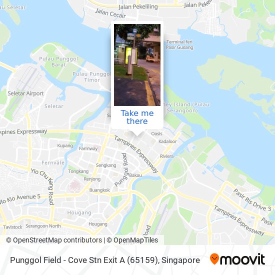 Punggol Field - Cove Stn Exit A (65159)地图