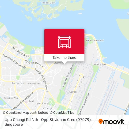 Upp Changi Rd Nth - Opp St. John's Cres (97079) map