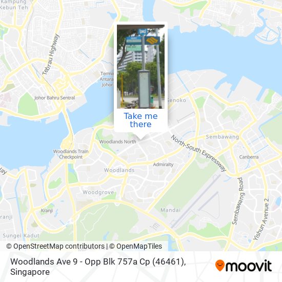 Woodlands Ave 9 - Opp Blk 757a Cp (46461) map