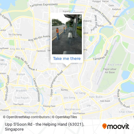 Upp S'Goon Rd - the Helping Hand (63021) map