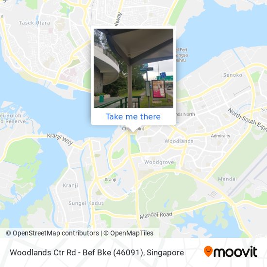 Woodlands Ctr Rd - Bef Bke (46091)地图