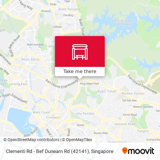 Clementi Rd - Bef Dunearn Rd (42141) map