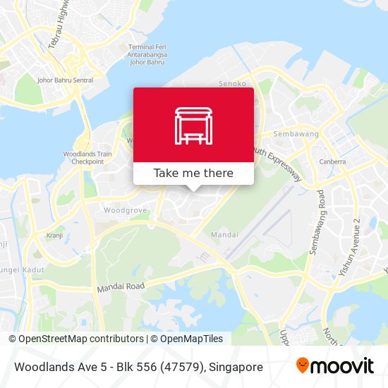 Woodlands Ave 5 - Blk 556 (47579) map