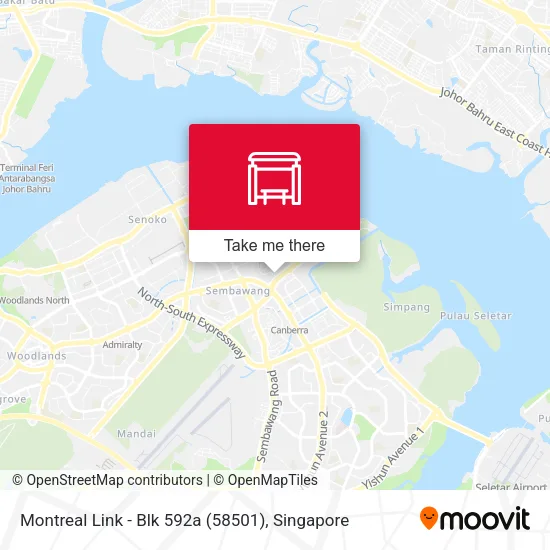 Montreal Link - Blk 592a (58501)地图