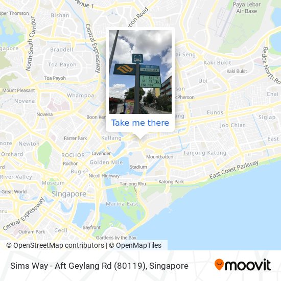 Sims Way - Aft Geylang Rd (80119)地图