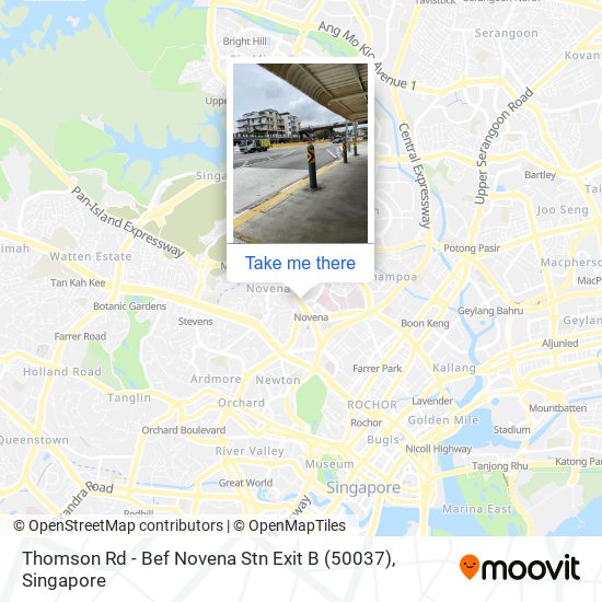 Thomson Rd - Bef Novena Stn Exit B (50037) map