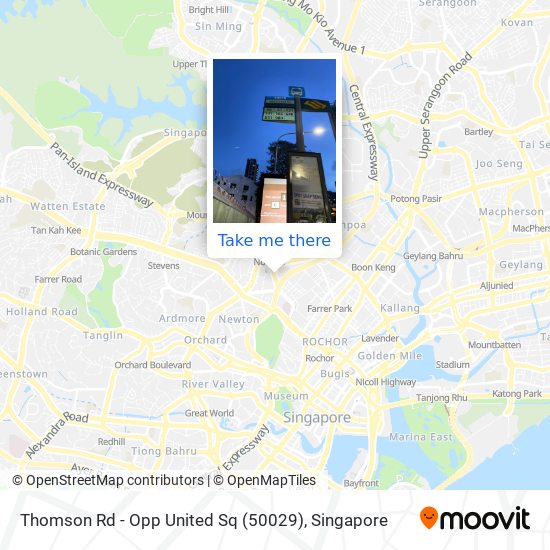 Thomson Rd - Opp United Sq (50029) map