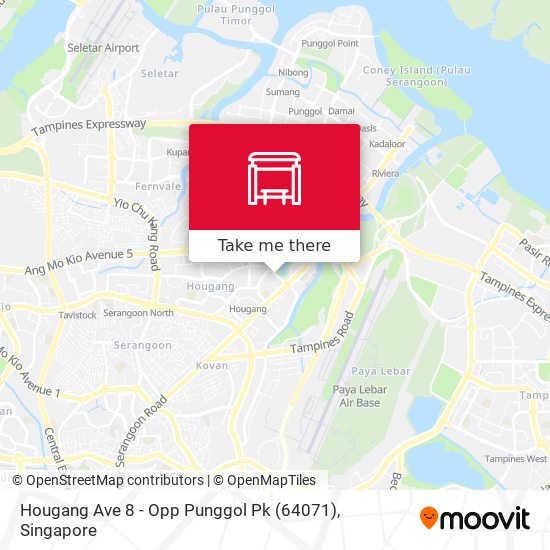 Hougang Ave 8 - Opp Punggol Pk (64071)地图