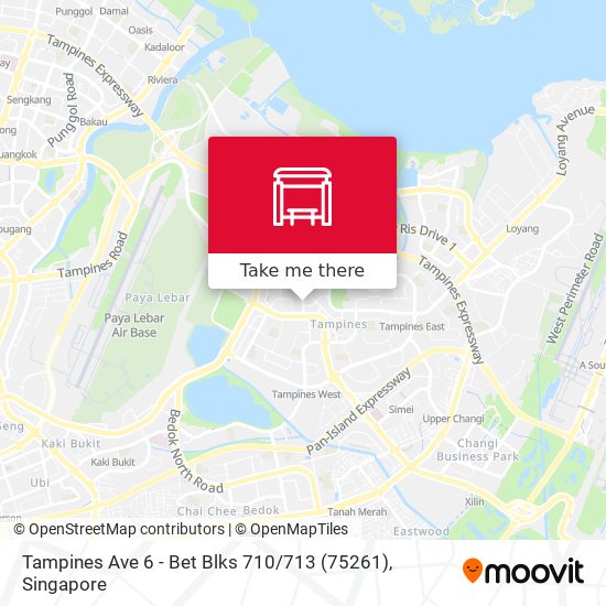 Tampines Ave 6 - Bet Blks 710 / 713 (75261)地图