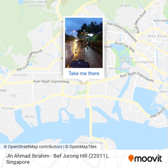 Jln Ahmad Ibrahim - Bef Jurong Hill (22011) map