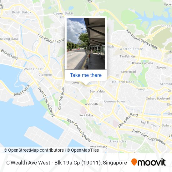 C'Wealth Ave West - Blk 19a Cp (19011) map