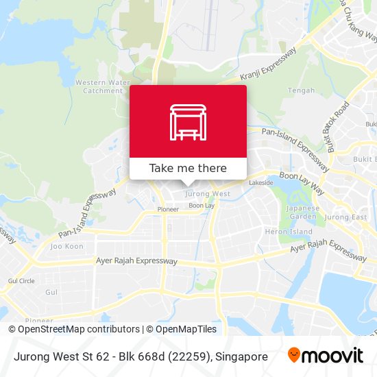 Jurong West St 62 - Blk 668d (22259) map