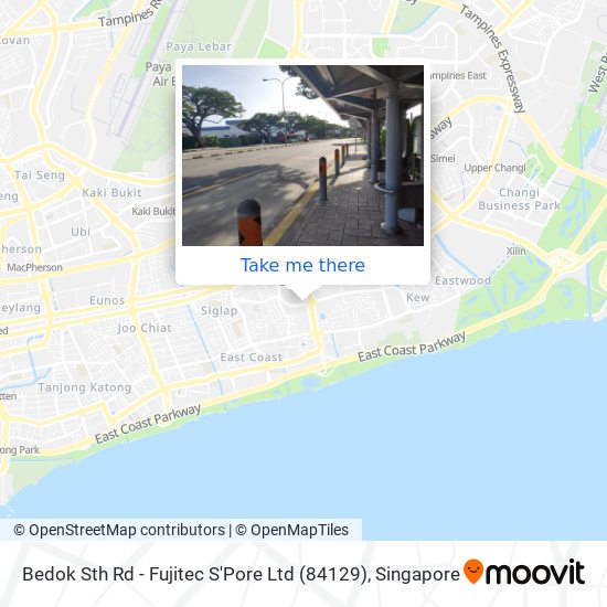 Bedok Sth Rd - Fujitec S'Pore Ltd (84129) map