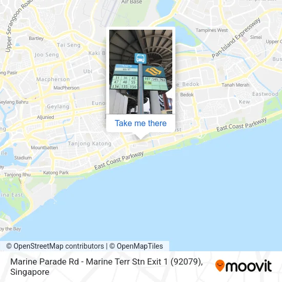 Marine Parade Rd - Marine Terr Stn Exit 1 (92079)地图
