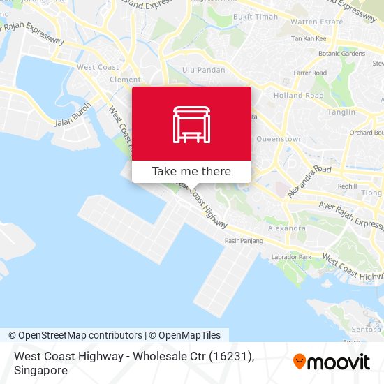 West Coast Highway - Wholesale Ctr (16231) map