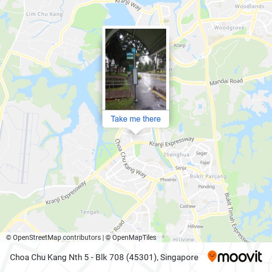 Choa Chu Kang Nth 5 - Blk 708 (45301) map