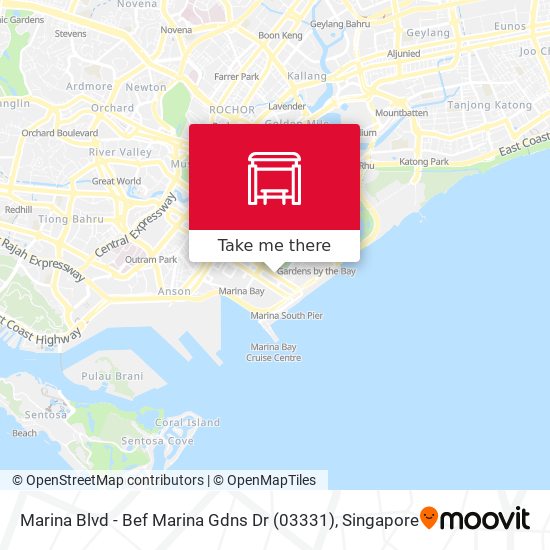Marina Blvd - Bef Marina Gdns Dr (03331) map