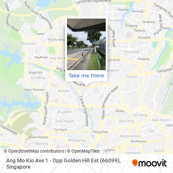 Ang Mo Kio Ave 1 - Opp Golden Hill Est (66099) map