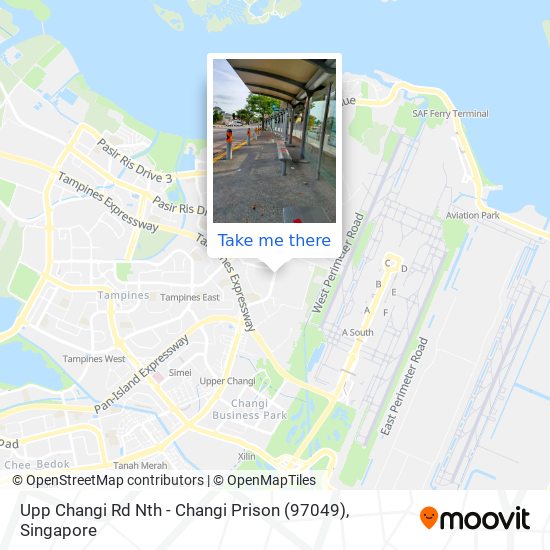 Upp Changi Rd Nth - Changi Prison (97049)地图