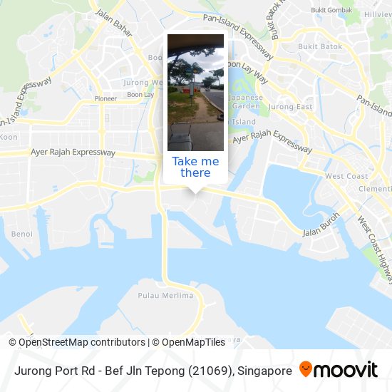 Jurong Port Rd - Bef Jln Tepong (21069) map