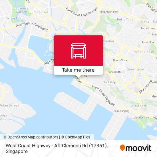 West Coast Highway - Aft Clementi Rd (17351) map