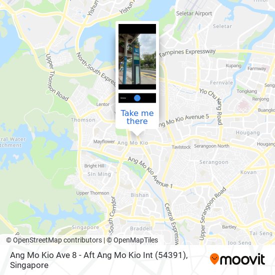 Ang Mo Kio Ave 8 - Aft Ang Mo Kio Int (54391) map