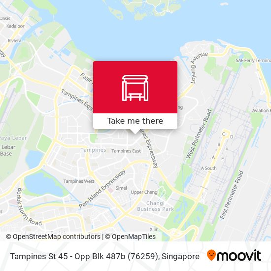 Tampines St 45 - Opp Blk 487b (76259) map