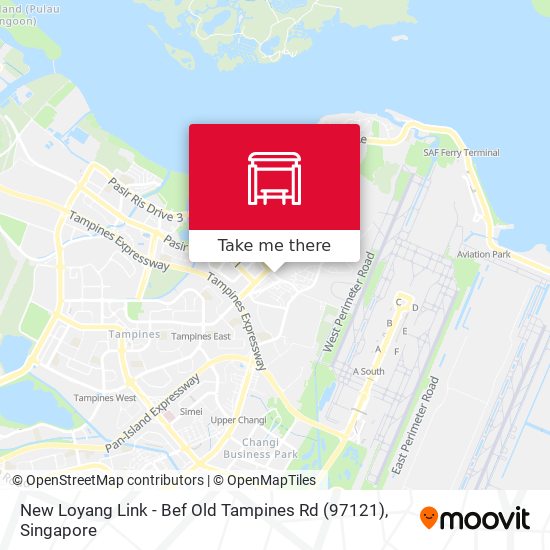 New Loyang Link - Bef Old Tampines Rd (97121) map