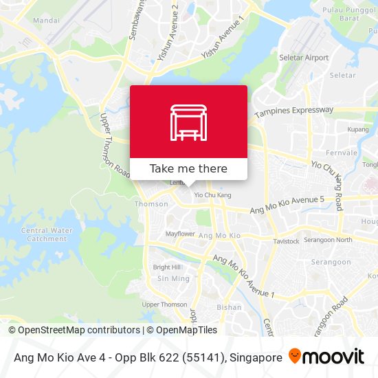 Ang Mo Kio Ave 4 - Opp Blk 622 (55141)地图
